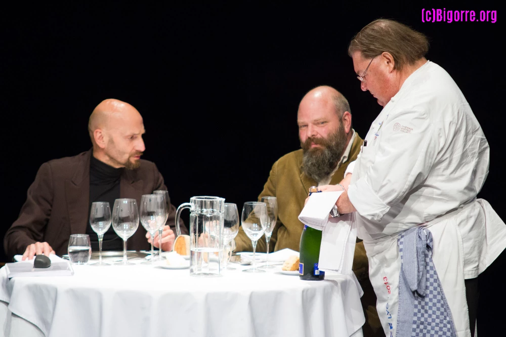 Damiaan De Schrijver et Peter Van den Eede dans My Dinner with Andre   