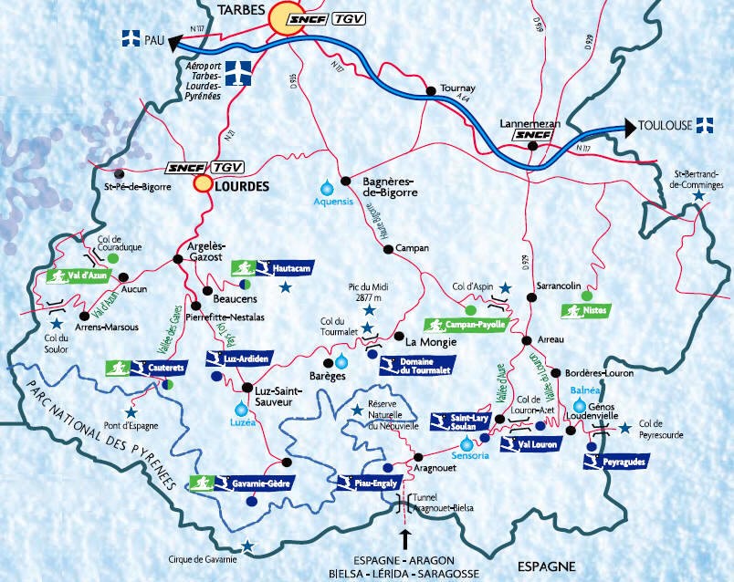 stations de ski carte