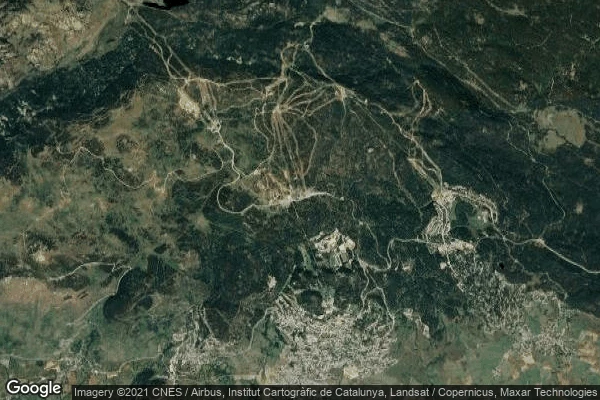 Vue aérienne de Font-Romeu