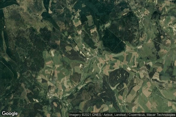Vue aérienne de Laubert - Plateau du Roy