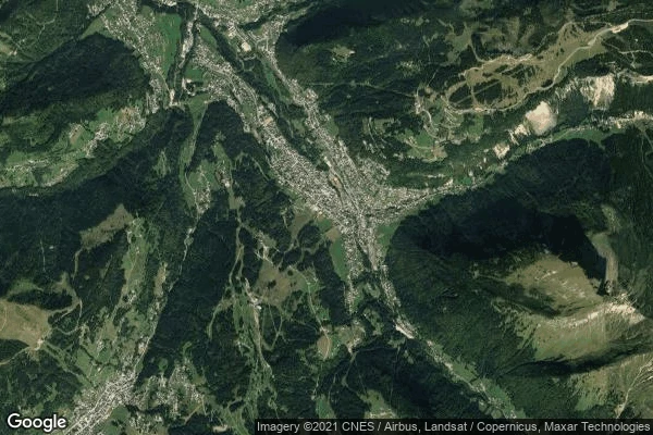 Vue aérienne de Morzine