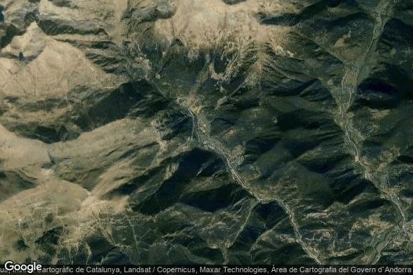 Vue aérienne de Vallnord / Pal-Arinsal
