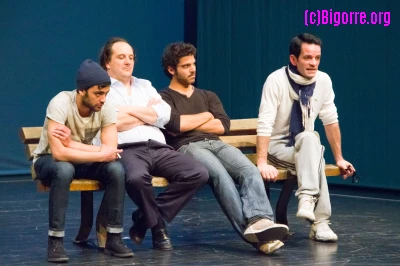 22/02/11 : Dernières répétitions de Vie & mort de Pasolini au Pari, photo de Stéphane Boularand (c)Bigorre.org