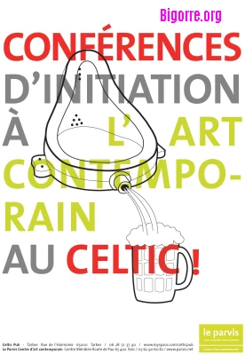 Conférence sur l'art contemporain au Celtic Pub