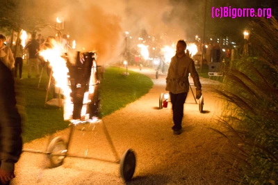 Flamme au Parc Chastelain à Tarbes