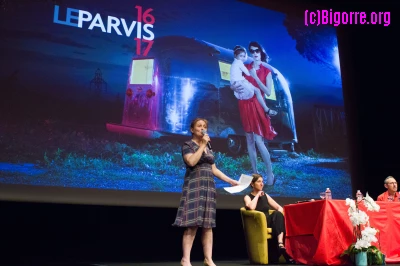 16/06/16 : Marie-Claire Riou présente la saison 2016-2017 du Parvis/ Stéphane Boularand (c)Bigorre.org