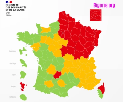 Les Hautes-Pyrénées en vert sur la carte de déconfinement