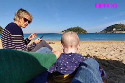 Il y a quelques semaines sur la plage de San Sebastian/ Stéphane Boularand (c)Bigorre.org