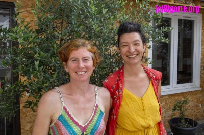 Céline Thibaut et Camille Chabert, la moitié de Dévissez vers ça/ Stéphane Boularand (c)Bigorre.org