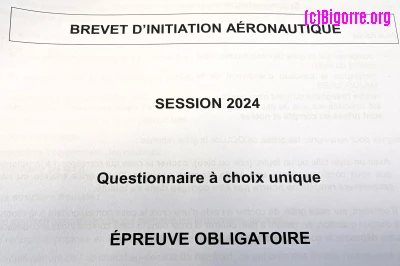 le sujet et la correction personelle du BIA 2024/ Stéphane Boularand (c)Bigorre.org