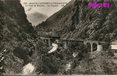Photo ancienne de La route entre Pierrefitte et Cauterets