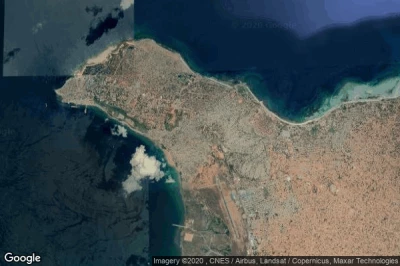 Vue aérienne de Pemba