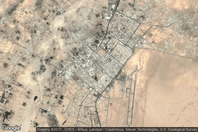 Vue aérienne de Qalat Bishah