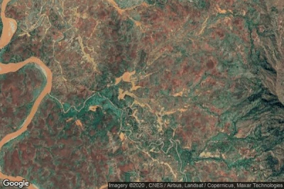 Vue aérienne de Tsaratanana