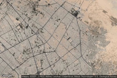 Vue aérienne de Yazd