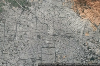 Vue aérienne de Tabriz