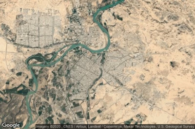 Vue aérienne de Shushtar