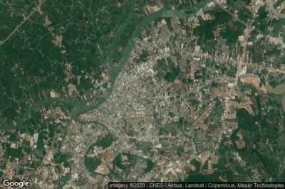 Vue aérienne de Surat Thani