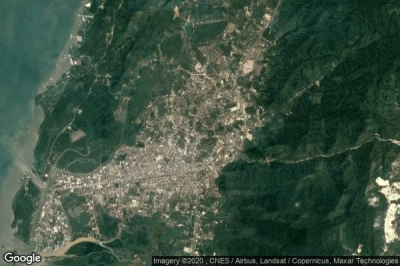Vue aérienne de Ranong