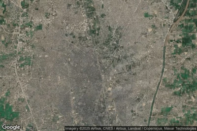 Vue aérienne de Gujranwala