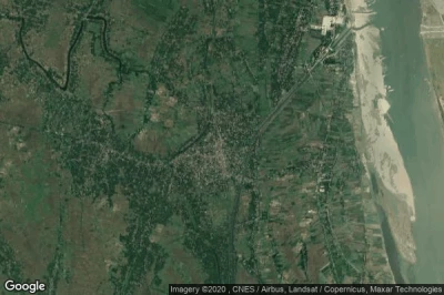 Vue aérienne de Bheramara