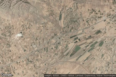 Vue aérienne de Ḩowẕ-e Sorkh