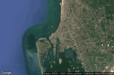 Vue aérienne de Negombo