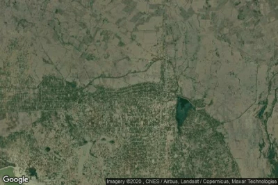 Vue aérienne de Kilinochchi