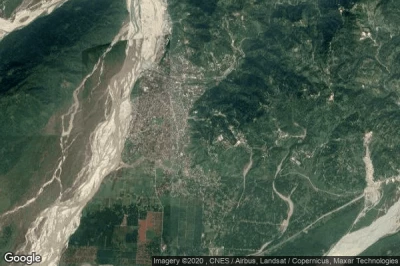 Vue aérienne de Phuntsholing
