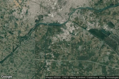 Vue aérienne de Yamunanagar