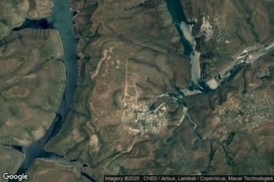 Vue aérienne de Srisailam