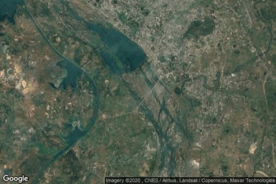 Vue aérienne de Sambalpur