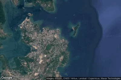 Vue aérienne de Port Blair