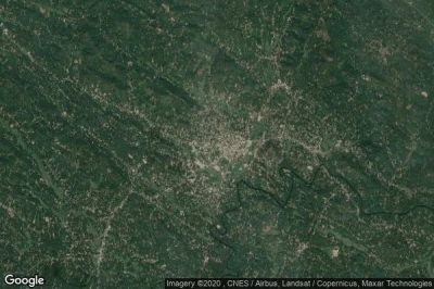 Vue aérienne de Pathanamthitta