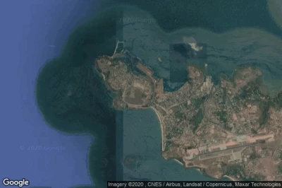 Vue aérienne de Marmagao