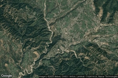 Vue aérienne de Kangra