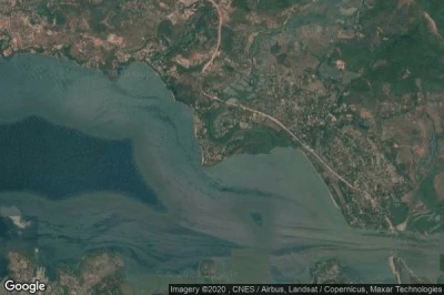 Vue aérienne de Goa Velha