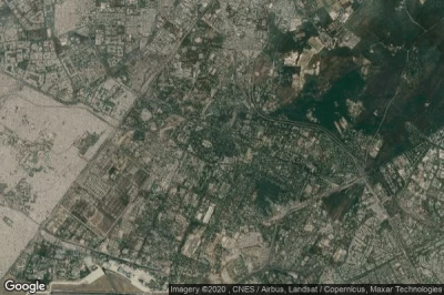 Vue aérienne de Delhi Cantonment