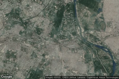 Vue aérienne de Delhi