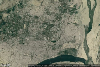 Vue aérienne de Allahabad