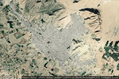 Vue aérienne de Kazerun