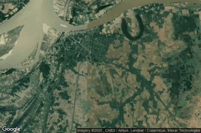 Vue aérienne de Nyaungdon