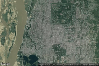 Vue aérienne de Mandalay