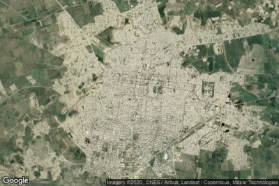 Vue aérienne de Gonbad-e Qabus