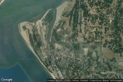 Vue aérienne de Coxs Bazar
