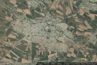 Vue aérienne de Yakkabog Shahri