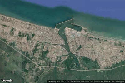 Vue aérienne de Bandar-e Anzali