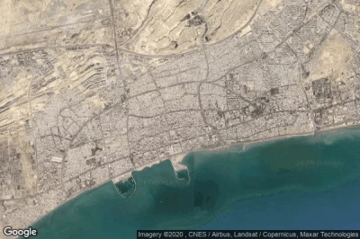 Vue aérienne de Bandar Abbas