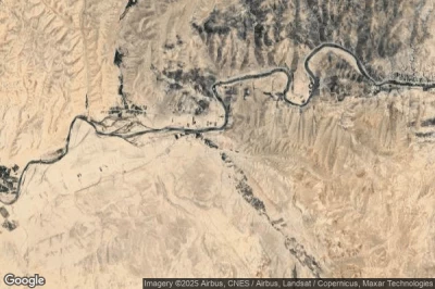 Vue aérienne de Dahan-e Akhtah Khānah