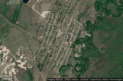 Vue aérienne de Veseloyarsk